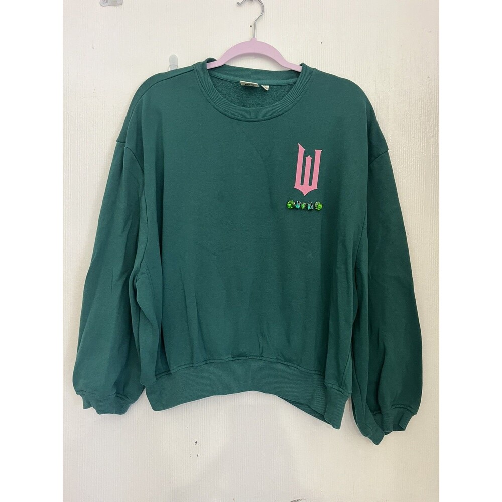Wicked Universal Women's M Green Sweatshirt Glinda Elphaba Love Without Limits